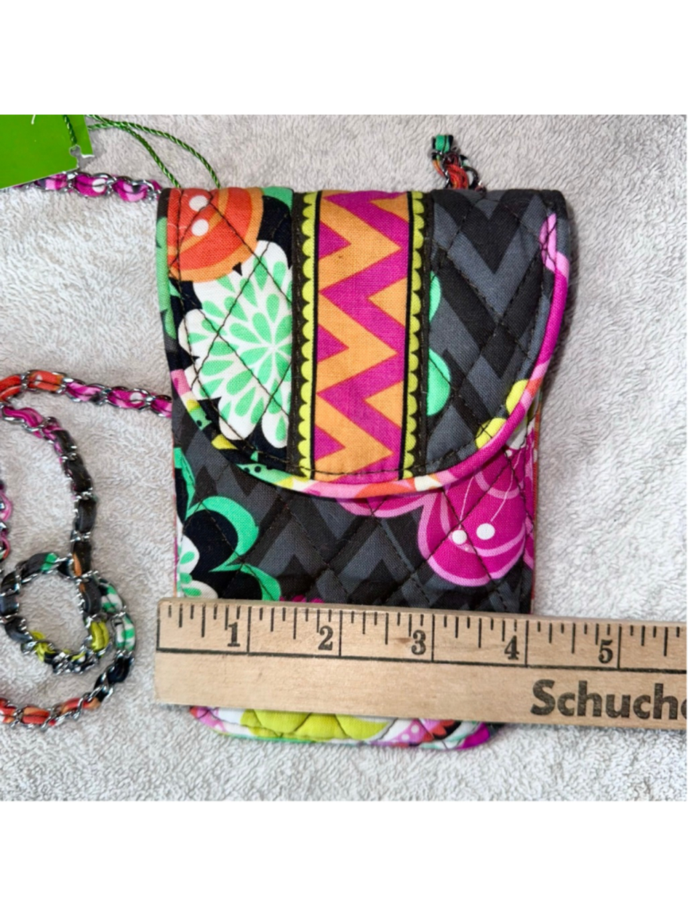 NWT Vera Bradley Ziggy Zinnia Cell Phone Holder Crossbody Purse #13302-163 - Picture 7 of 8